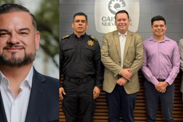 Carlos Rodríguez fortalece estrategia de seguridad con CAINTRA en Cadereyta