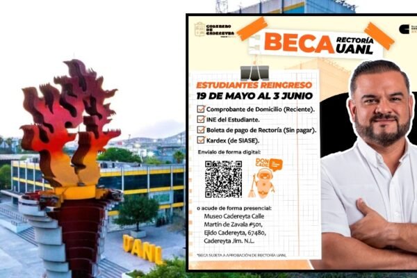 Carlos Rodríguez impulsa apoyo a estudiantes con becas UANL