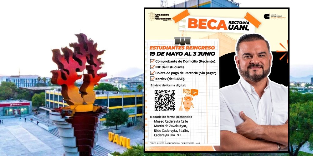 Carlos Rodríguez impulsa apoyo a estudiantes con becas UANL