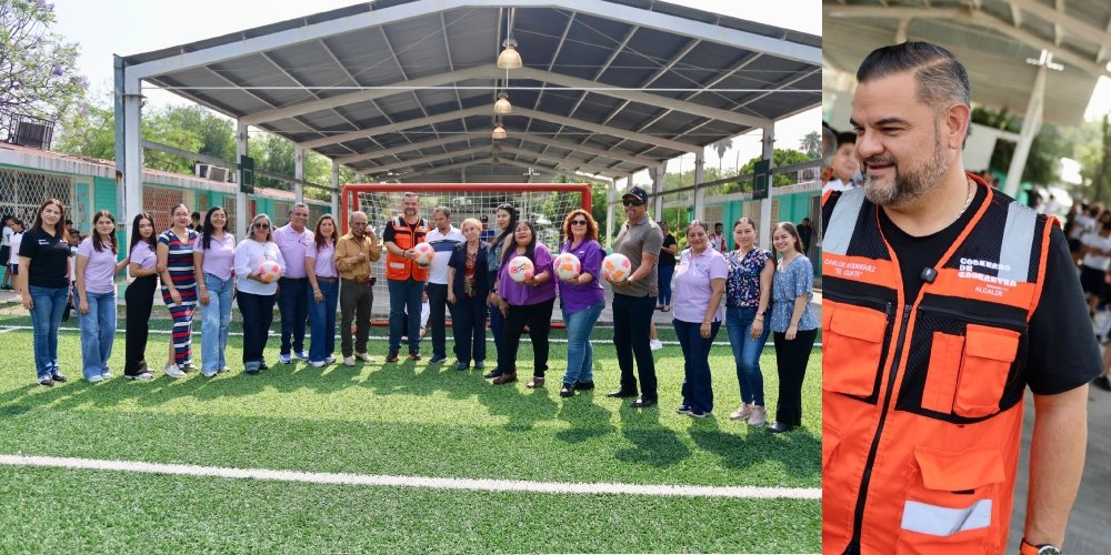 Carlos Rodríguez inaugura nuevas canchas deportivas para jóvenes de Cadereyta