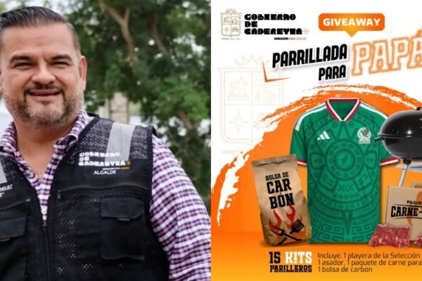 Carlos Rodríguez celebra a papás con kits parrilleros