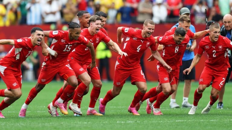 Suiza elimina a Colombia y se enfrenta a Argentina en cuartos